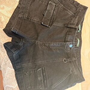 Black Denim Shorts